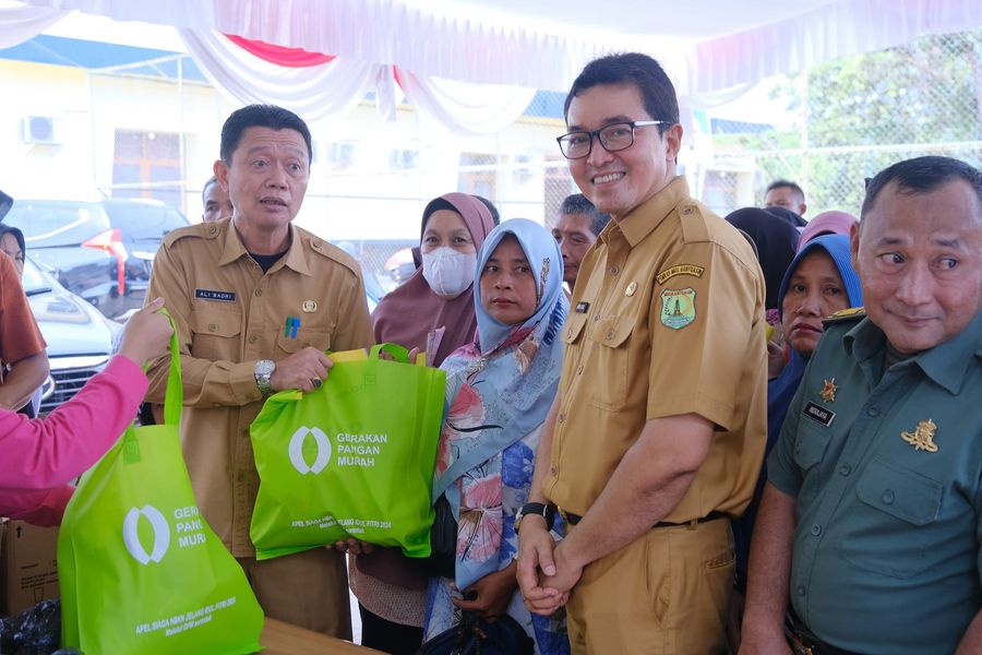 Apel Siaga HBKN Jelang Idul Fitri 2024, Pemkab Muba Gelar Gerakan Pangan Murah 