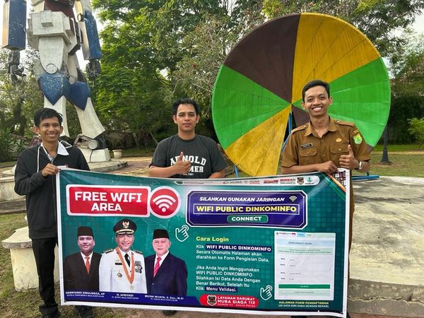 Asyik, Dinkominfo Sediakan  10 Titik Selancar Internet Gratis di Ibu kota Kabupaten 