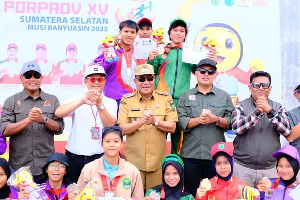 Atlet Panjat Tebing Muba Sumbang 2 Emas dan 1 perak di Porprov XV