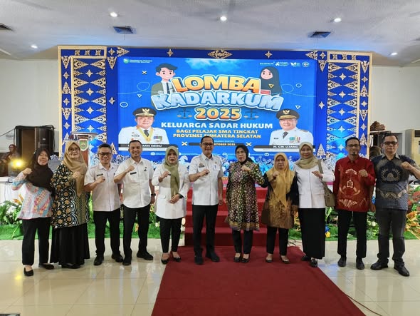 Bagian Hukum Pemkab Antar Tim KADARKUM Muba ke Semi Final