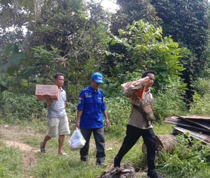 Beri Perhatian Korban Kebakaran di Jirak Jaya, Pemkab Muba Salurkan Bantuan