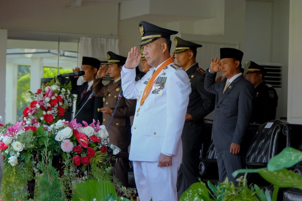 Berjalan Khidmat, Upacara HUT RI ke-77 di Muba Sukses