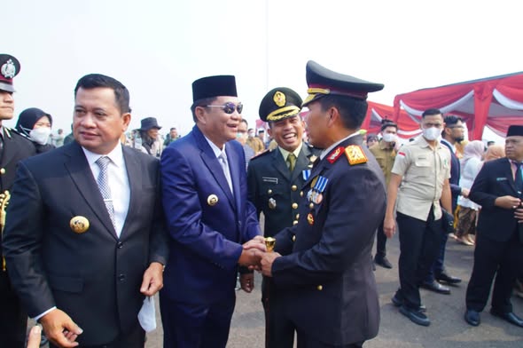 Bupati Muba Hadiri Peringatan HUT ke-81 TNI di Lanud Sri Mulyono Herlambang