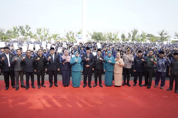 BUPATI TOHA LANTIK 2.838 PPPK DAN 151 CPNS PEMKAB MUBA