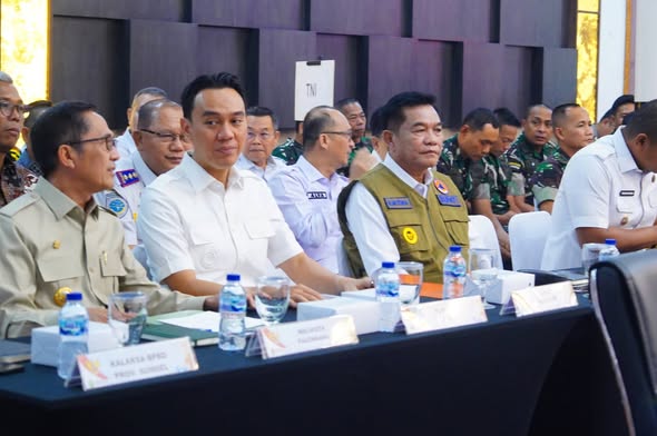 Bupati Toha Tohet Hadiri Rakor Karhutla Sumsel, Siap Tindak Lanjuti Arahan Menko Polkam