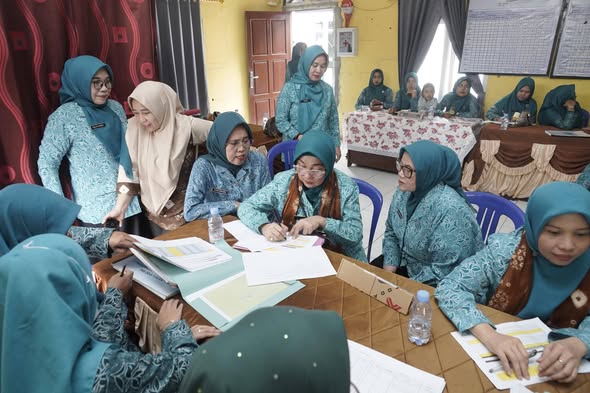 Desa Toman Wakili Muba di Evaluasi Gelari Pelangi Kampung Mandiri Sumsel