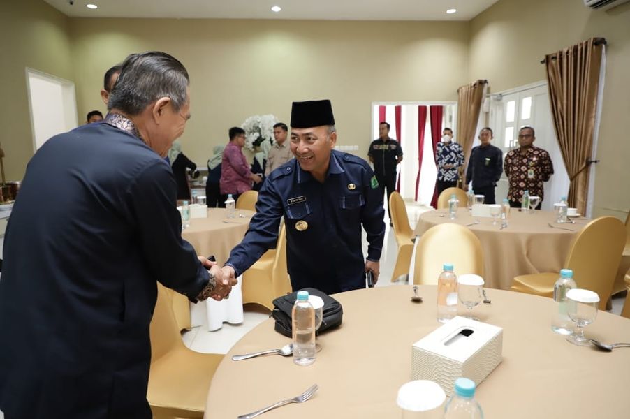 Diskusi Sambil Coffee Morning ala Pj Bupati Apriyadi dengan Waka PT Agama Palembang