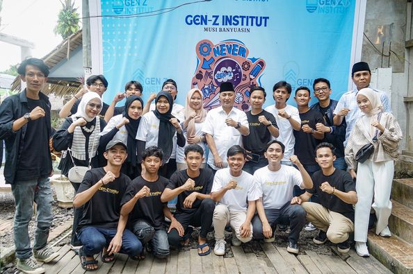 Founder Gen Z Institut Puji Gaya Kepemimpinan Apriyadi di Muba