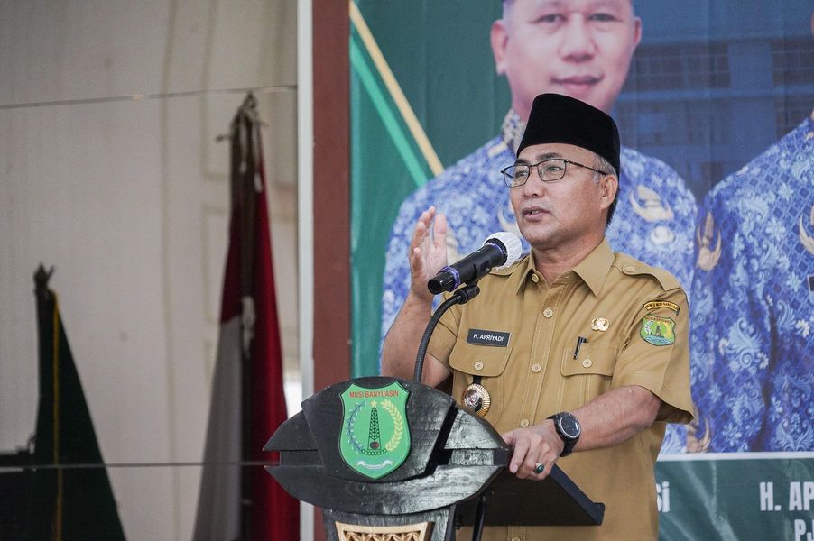 Hadiri Pelantikan Dewan Pengurus KORPRI Muba, Pj Bupati Muba Harap Tingkatan Kualitas Diri dan Berin