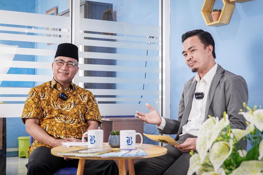 Hadiri Undangan Podcast Bisnis Indonesia, Pj. Bupati  H Apriyadi Jelaskan Strategi Pembangunan Musi 