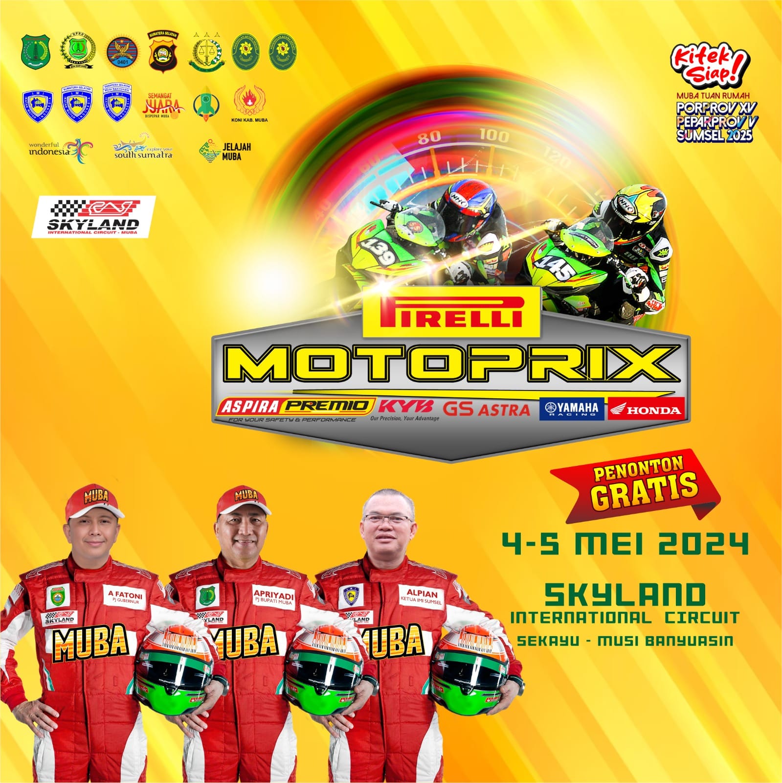 Kejurnas Motoprix Bakal Ramaikan Sirkuit Skyland Sekayu 