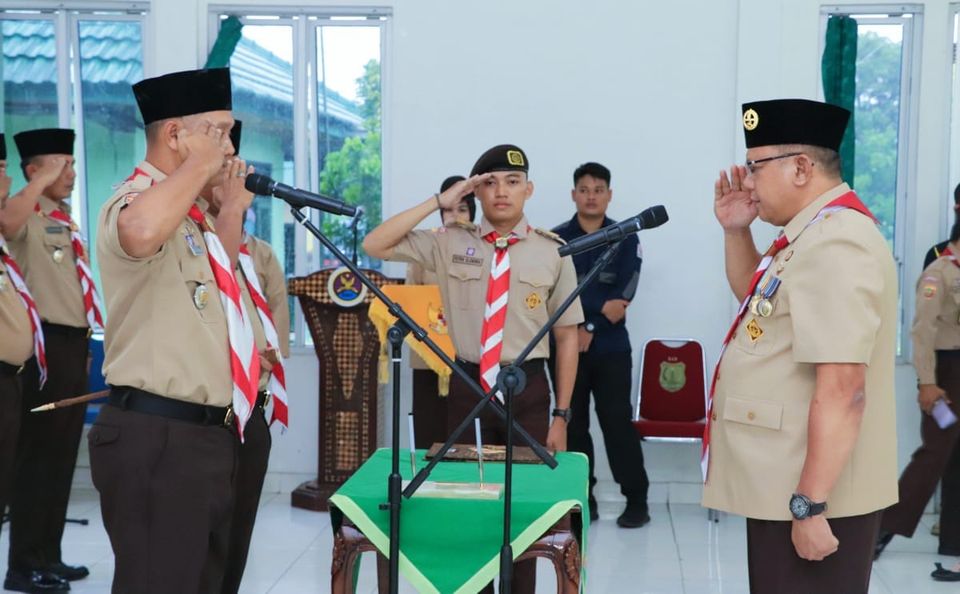 Ketua Kwarcab Muba Lantik Pengurus dan Mabisaka Wira Kartika Kodim 0401