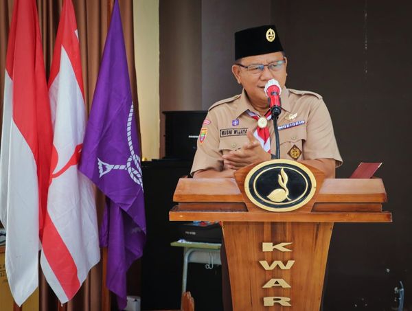 Ketua Kwartir Cabang Gerakan Pramuka Muba Buka Kegiatan KMD 