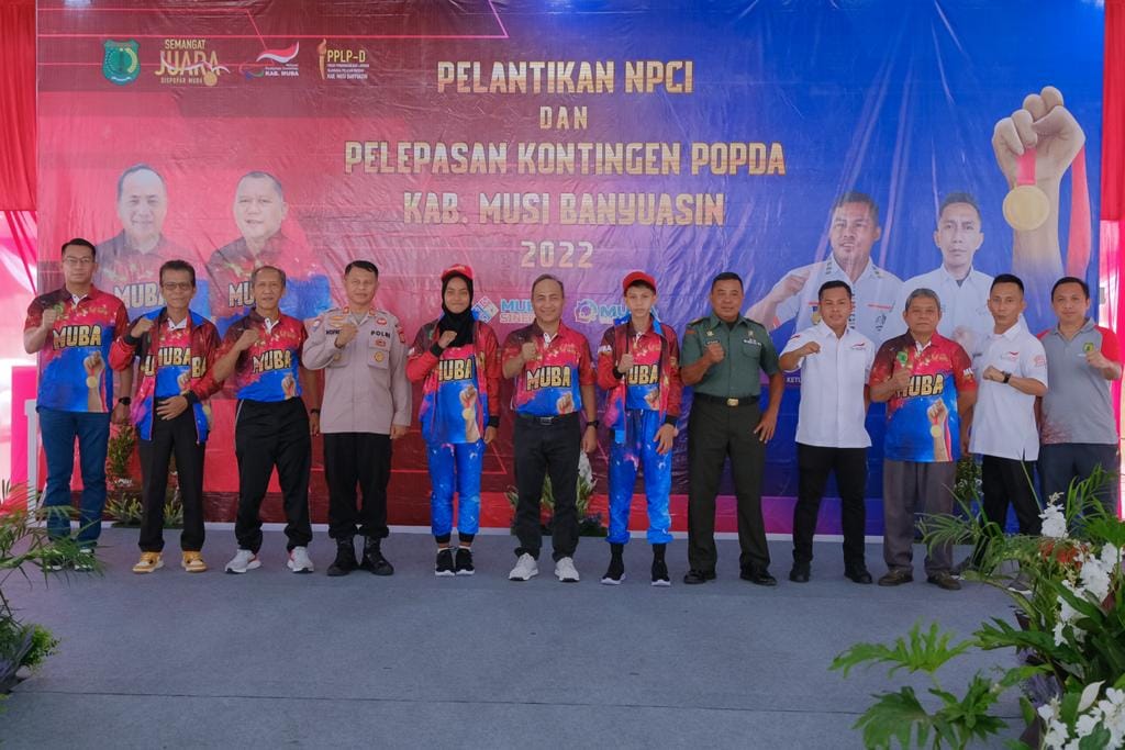 Lepas Atlet POPDA, Pj Bupati Apriyadi Yakin Bisa Juara