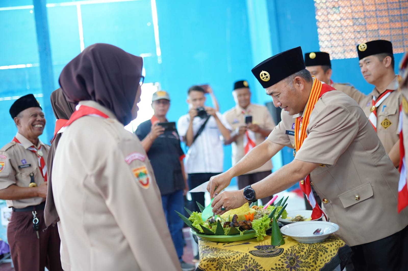 Lewat Pramuka, Pj Bupati Apriyadi Bangun Mental dan Etika Anak Muda di Muba 