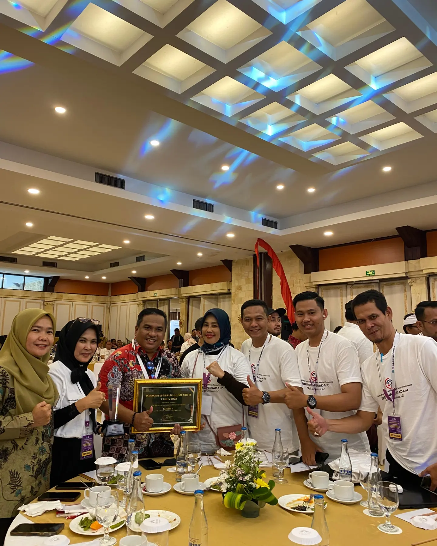 LPPL Radio Gema Randik Muba Raih Juara Terbaik II Katagori Program Peduli Bencana