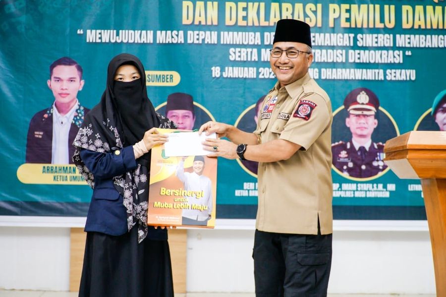 Mahasiswa dan Pemuda di Muba Tolak Politik Uang Hingga Kampanye Hitam