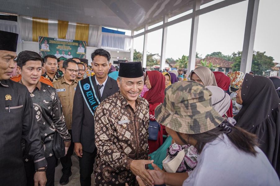 Megah, Pj Bupati Apriyadi Bangun Gedung Serbaguna untuk Warga Babat Toman