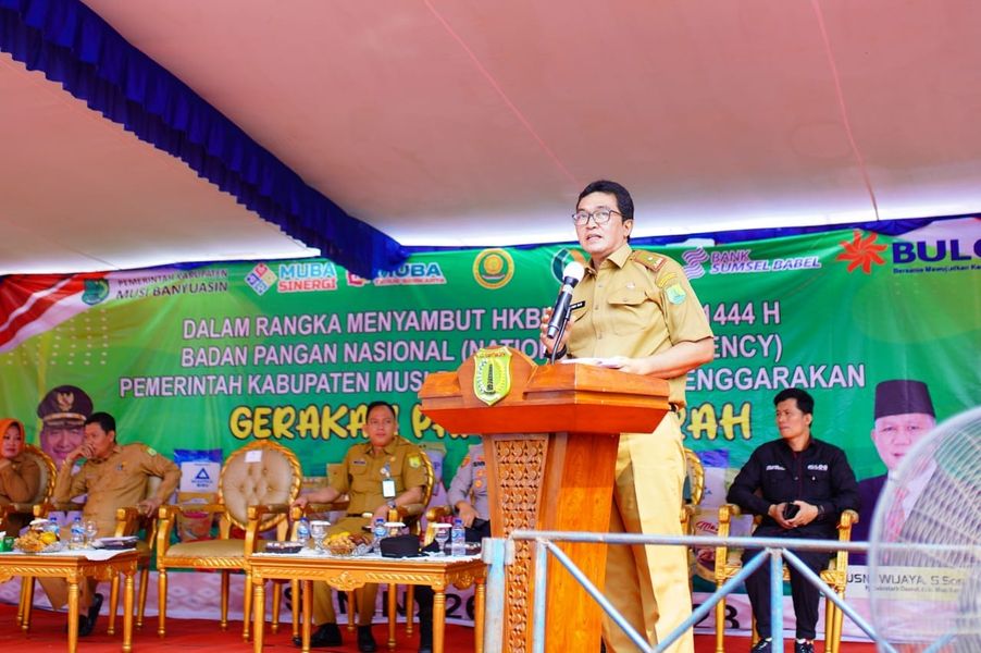 Muba Sukses Gelar GPM Serentak Jelang HBKN di Halaman Kantor Camat Sekayu