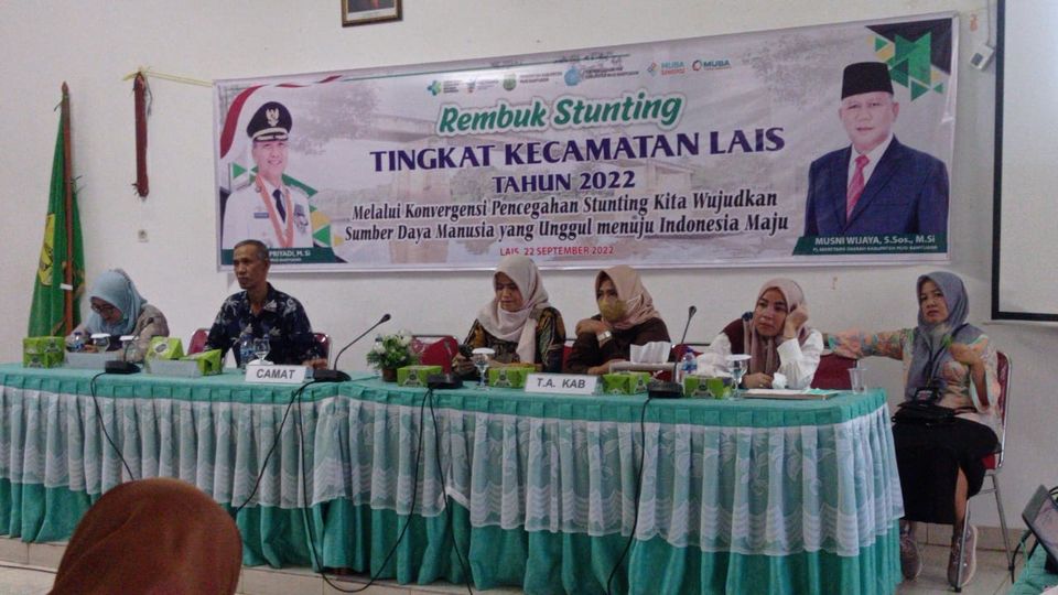 Pemcam Lais Gelar Rembuk Stunting, Target Zero Penambahan Kasus