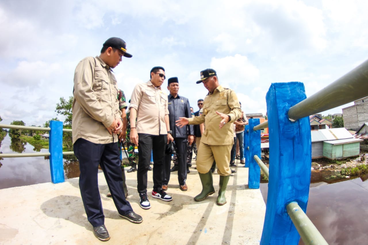 Perlancar Transportasi Warga, Tuntaskan Pembangunan Jembatan Desa Bandar Agung Lalan