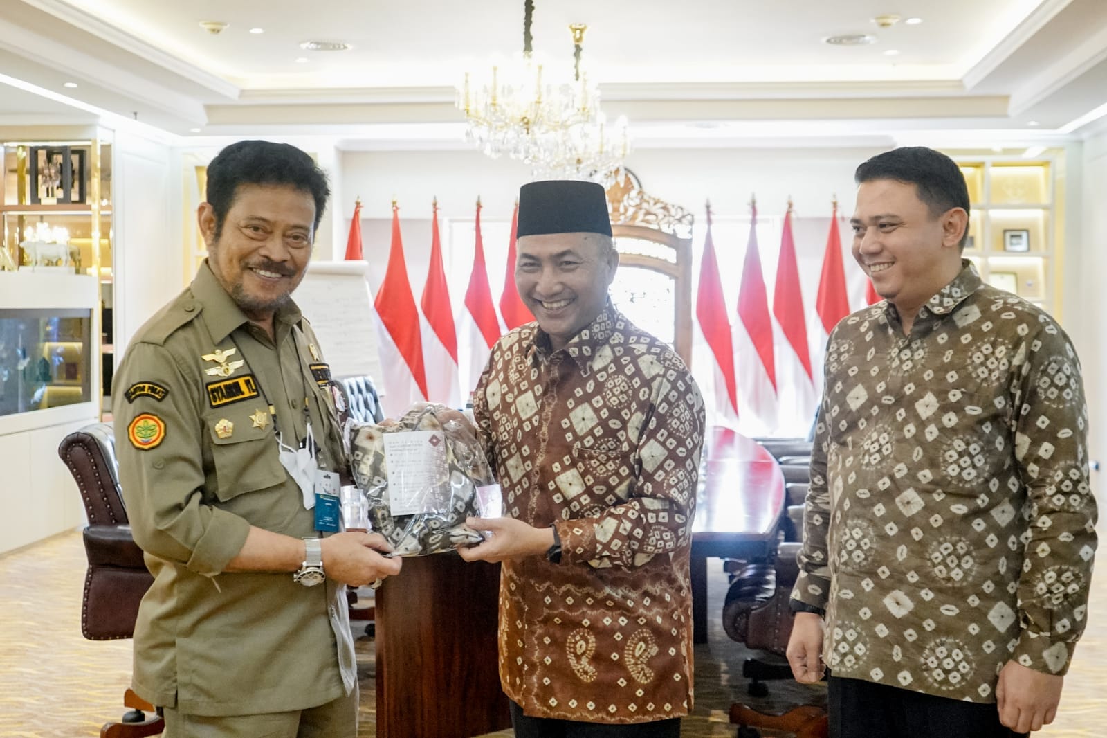 Pj Bupati Apriyadi Lapor Progres Perkebunan di Muba Kepada Mentan RI