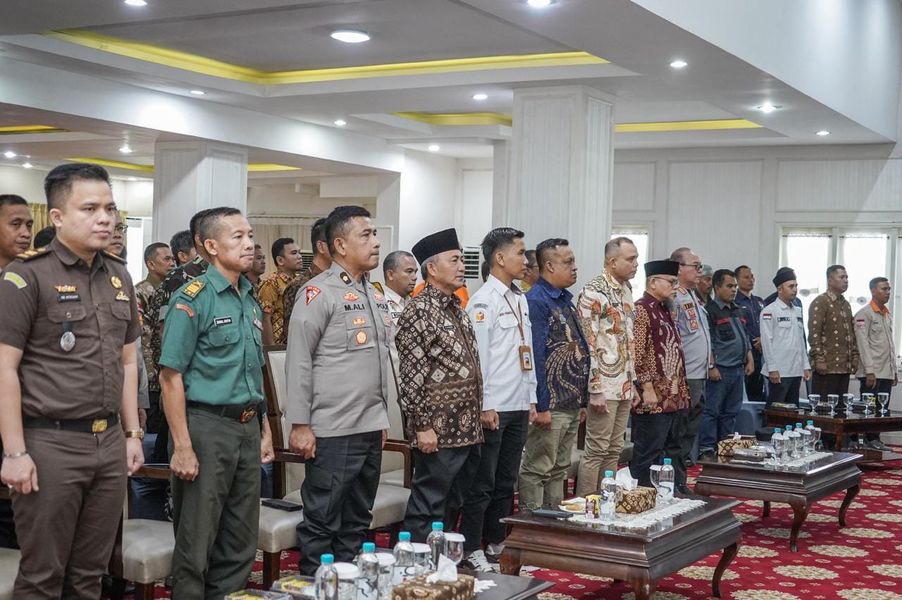 Pj Bupati Apriyadi Pimpin Rakor Matangkan Persiapan Pemilu 2024 di Muba