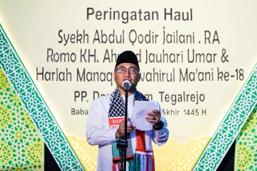 Pj Bupati Apriyadi Sholawatan Bareng Ustadz dan Kiyai di Babat Supat