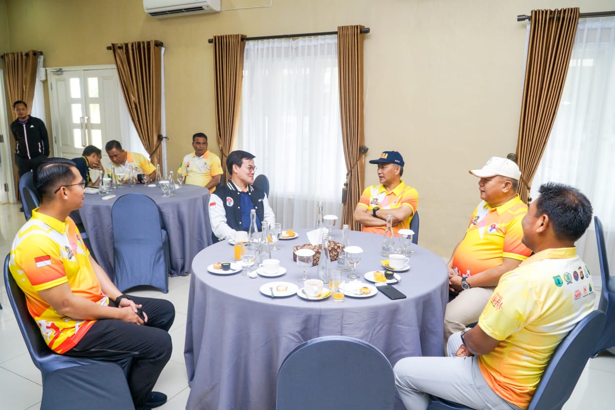 Pj Bupati H Apriyadi Cofee Morning Bareng Staf Ahli Bidang Inovasi Kemenpora RI