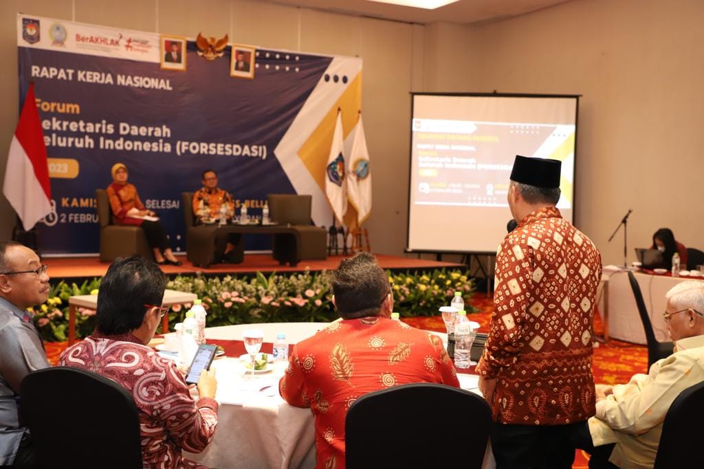 Pj Bupati Muba Hadiri Rakornas Forsesdasi Tahun 2023