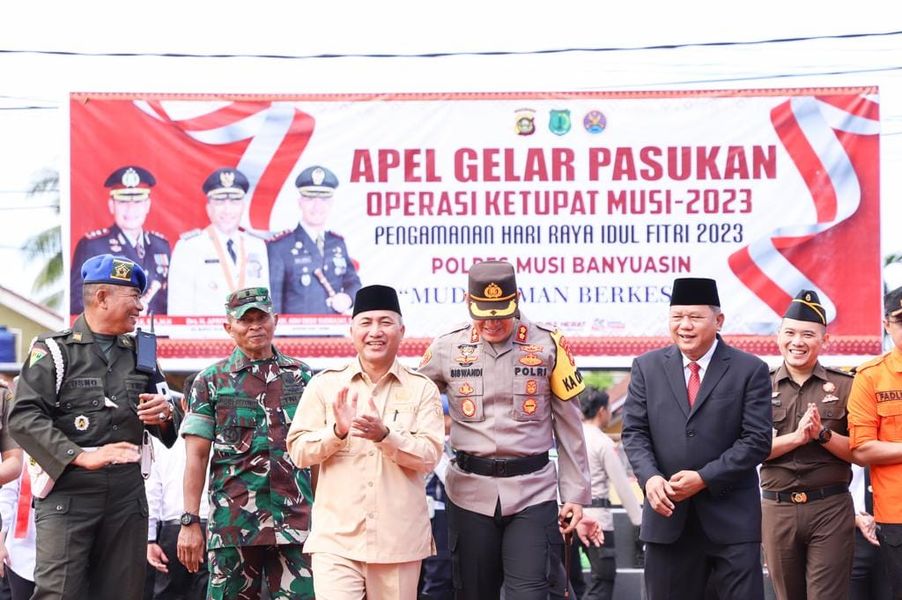 Pj Bupati Muba Pimpin Apel Gelar Pasukan Ops Ketupat 2023 