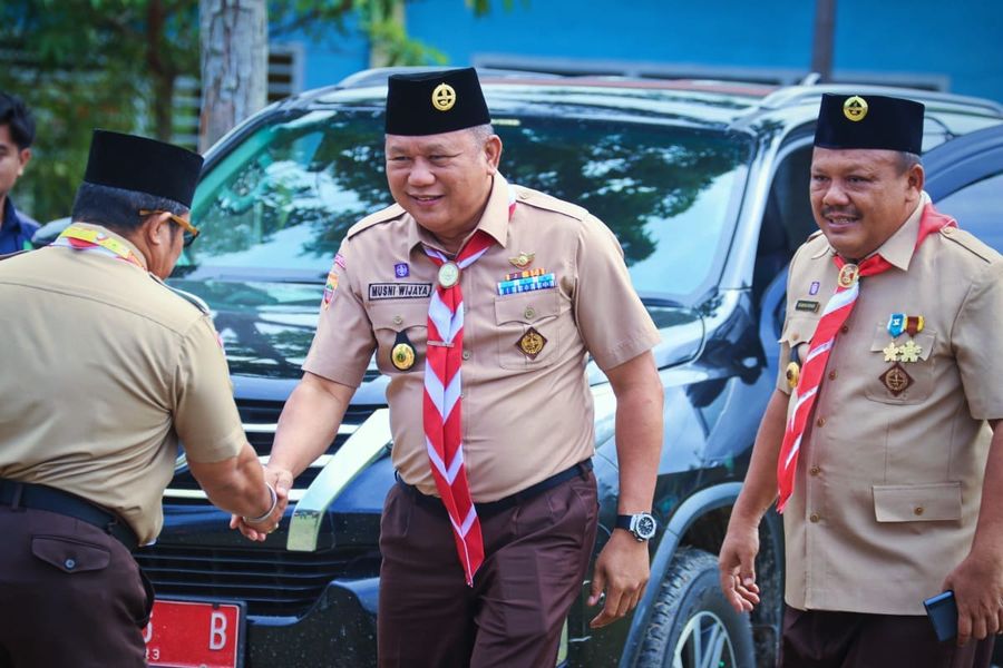 Pj Sekda Muba Buka Lomba Tingkat Regu Penggalang III Kwarcab Muba