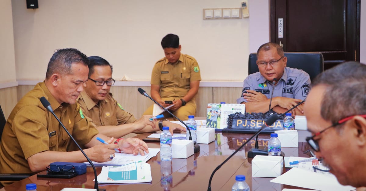 Pj Sekda Muba Pimpin Rapat Persiapan Penyusunan Laporan Capaian Kinerja Pj Bupati Muba 