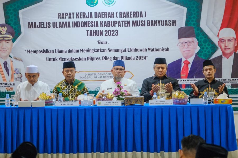 Rakerda MUI Dimulai, Pemkab Muba Ajak MUI Sukseskan Pesta Demokrasi 2024