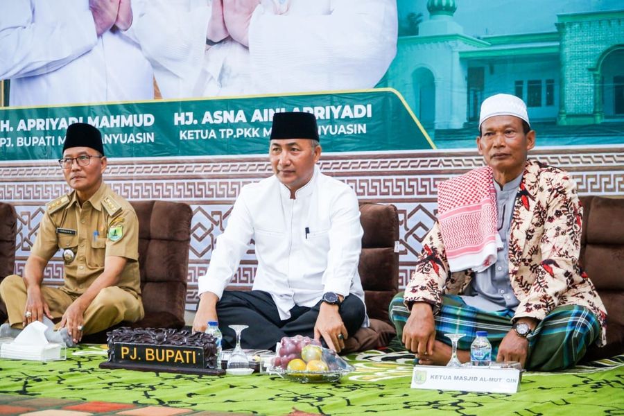 Resmikan Masjid di Sungai Lilin, Ini Pesan Pj Bupati Apriyadi