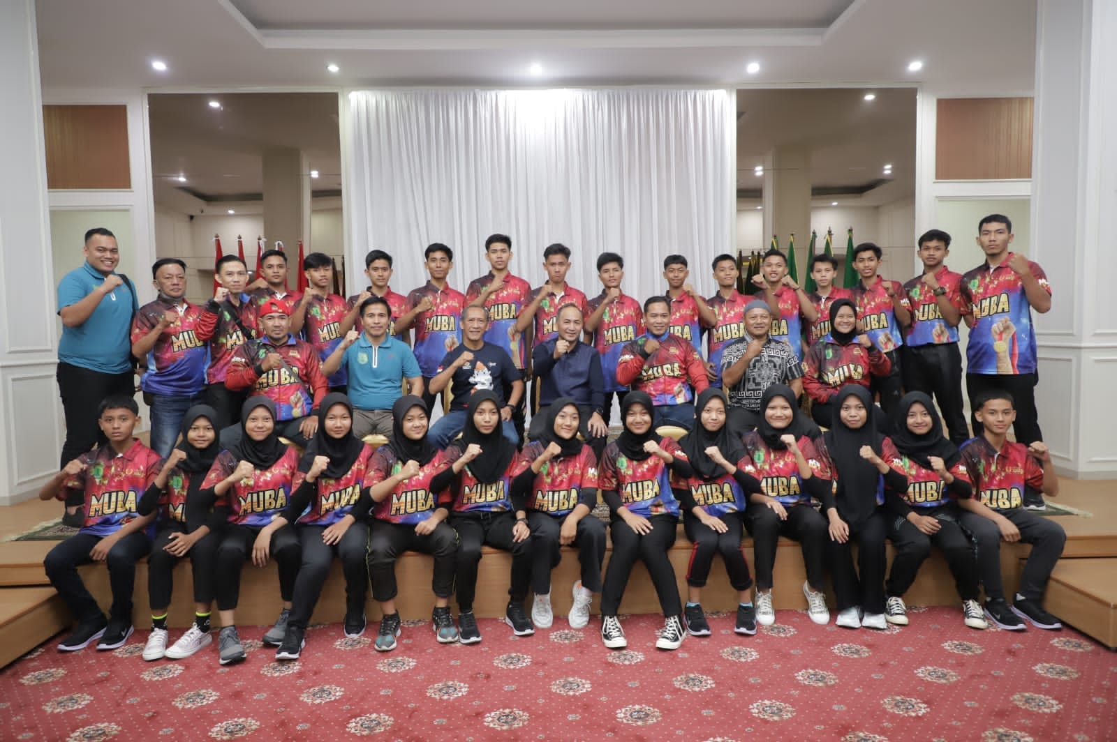 Sebelum Tanding Indonesia Open, Pj Bupati Apriyadi Jamu Atlet Silat Muba