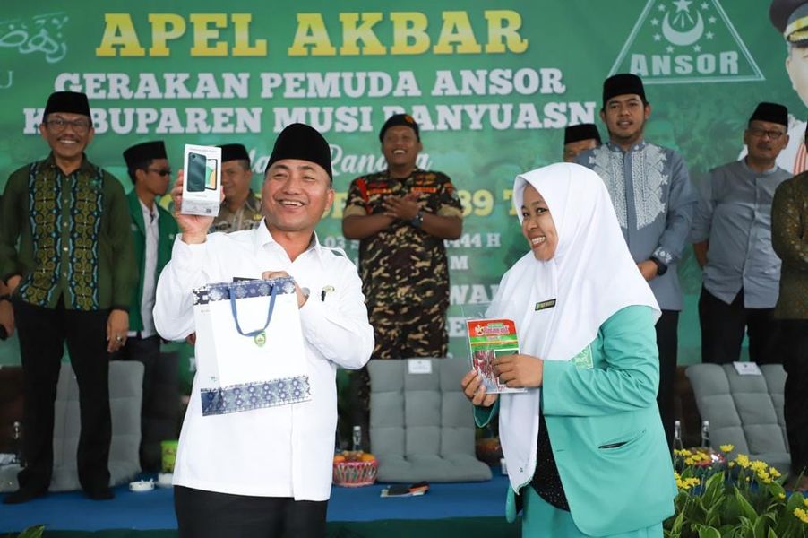 Seribu Banser di Muba Dapat Wejangan dari Gubernur HD dan Pj Bupati Apriyadi