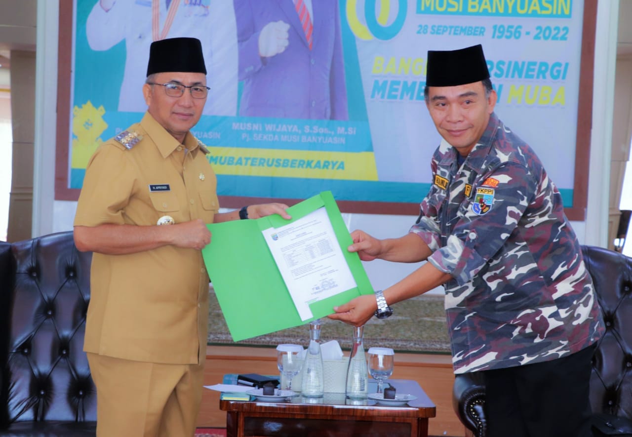 Sowan ke Pj Bupati Apriyadi, KB FKPPI Sinergi Majukan Muba