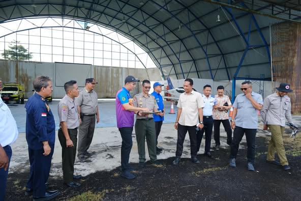 Tim Cek Persiapan Lapangan Tembak untuk Porprov XV